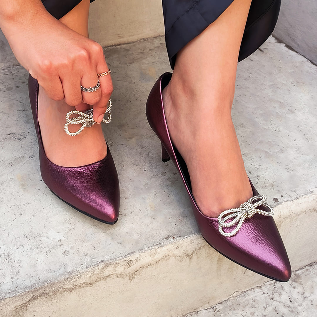 STILETTOS MORGANA GRANATE