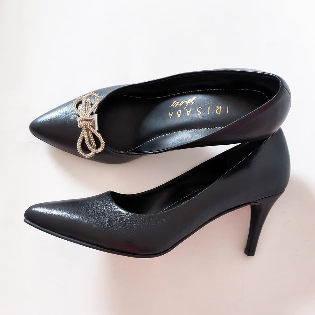 STILETTOS MORGANA NEGRO BRILLOSO