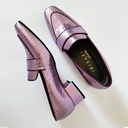 MOCASINES THAIS ROSADO METALIZADO