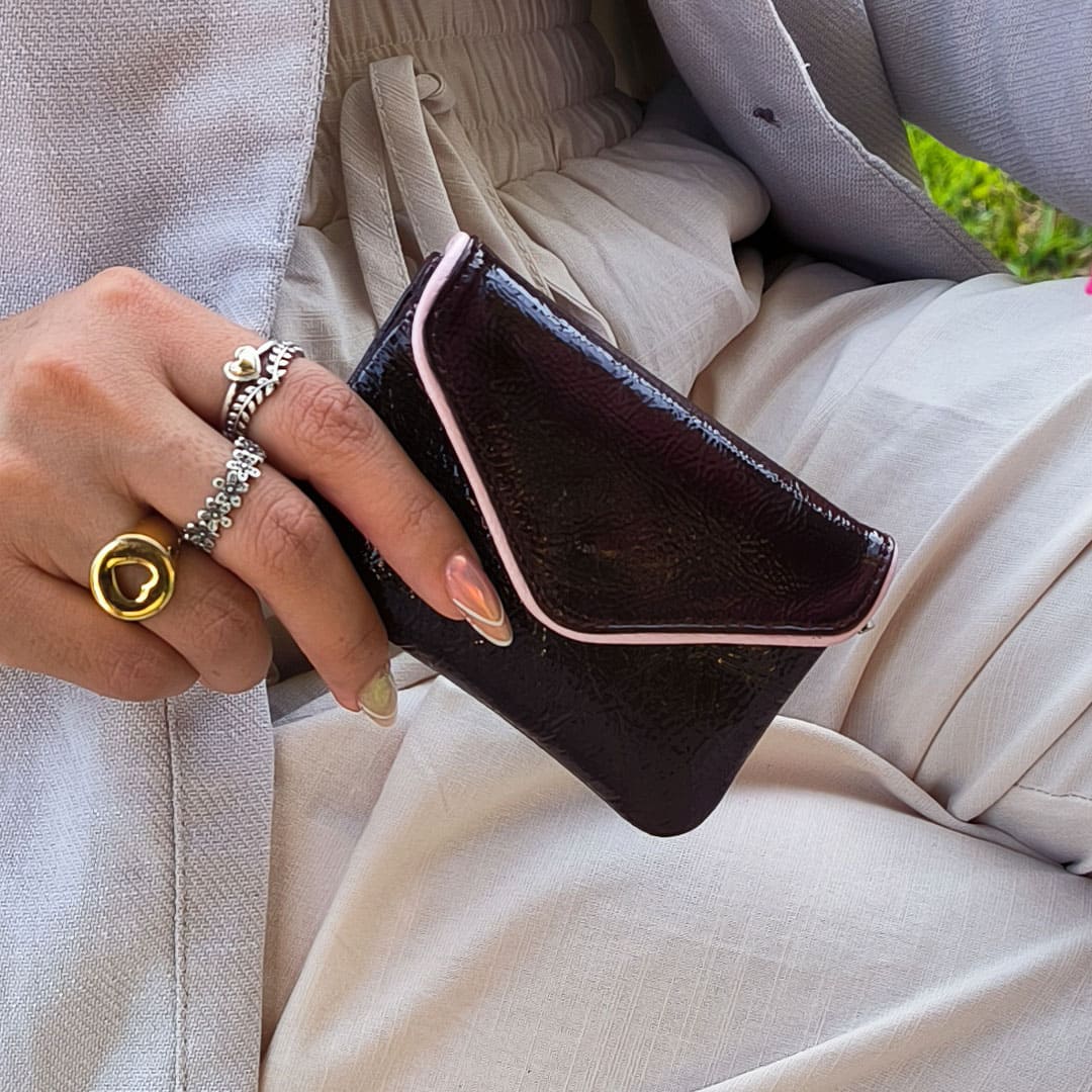 MONEDERO TARJETERO THAIS VINO CHAROL