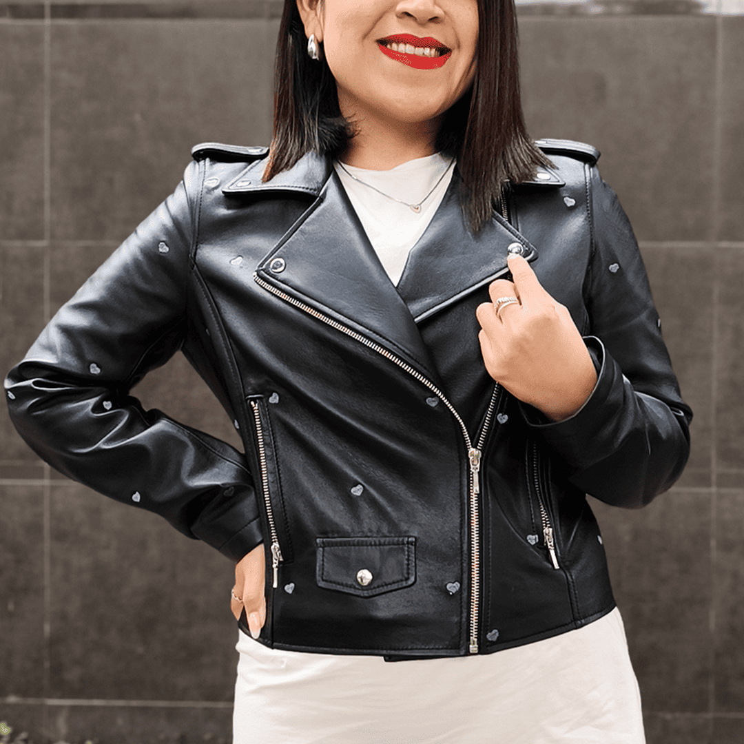 CASACA ANTONELLA CORAZONES GRIS