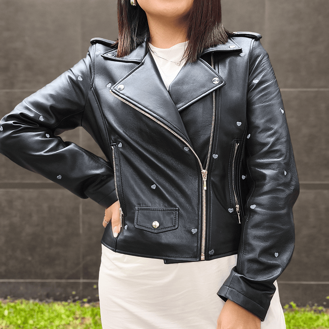 CASACA ANTONELLA CORAZONES GRIS