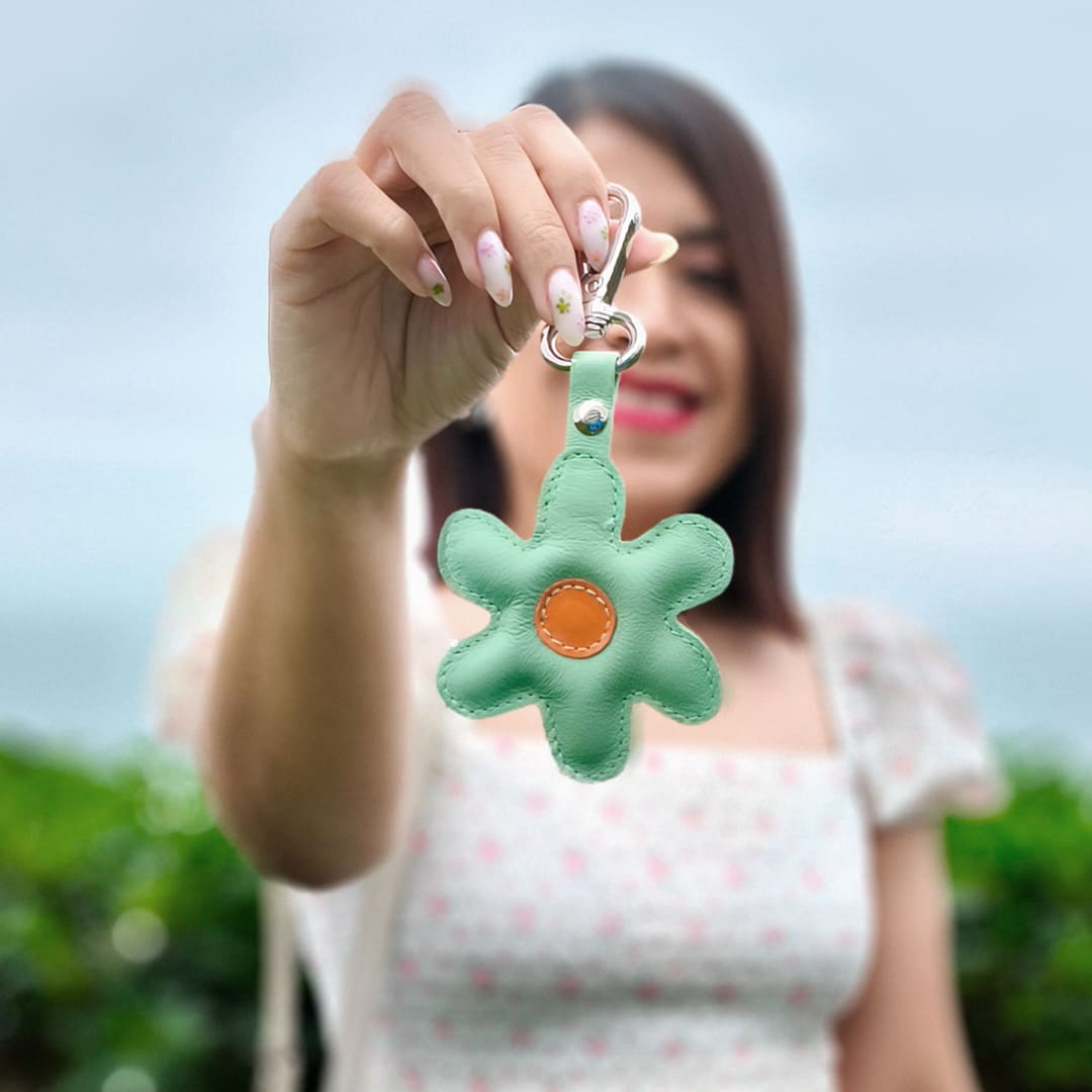 LLAVERO DALIA VERDE MENTA