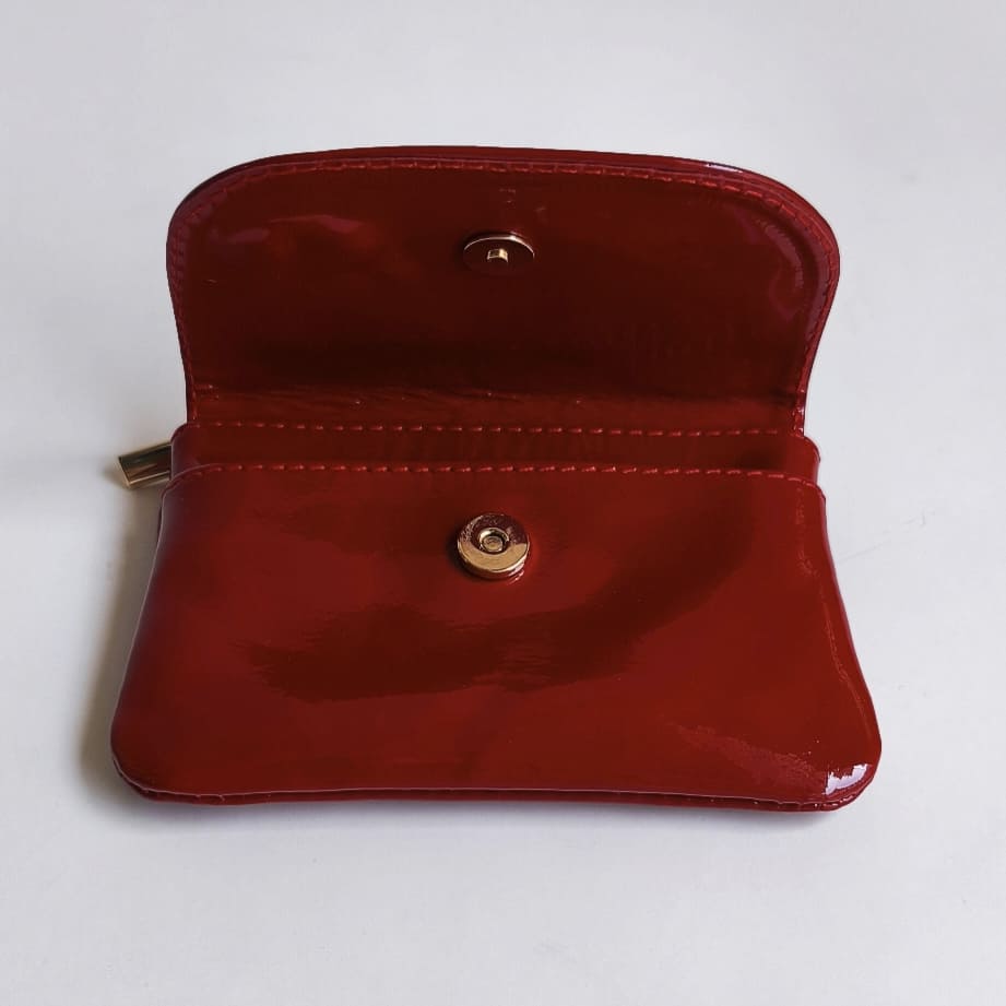 MONEDERO TARJETERO SERENA ROJO.