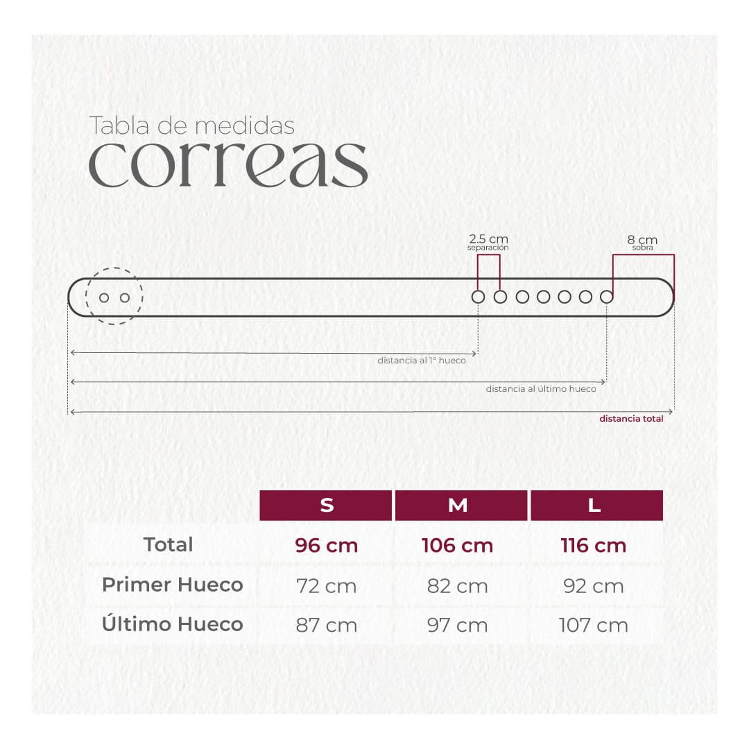 CORREA DOMENICA COLOR NEGRO