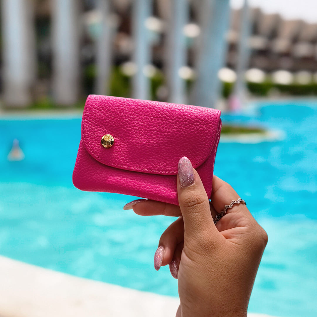 MONEDERO TARJETERO SERENA FUCSIA