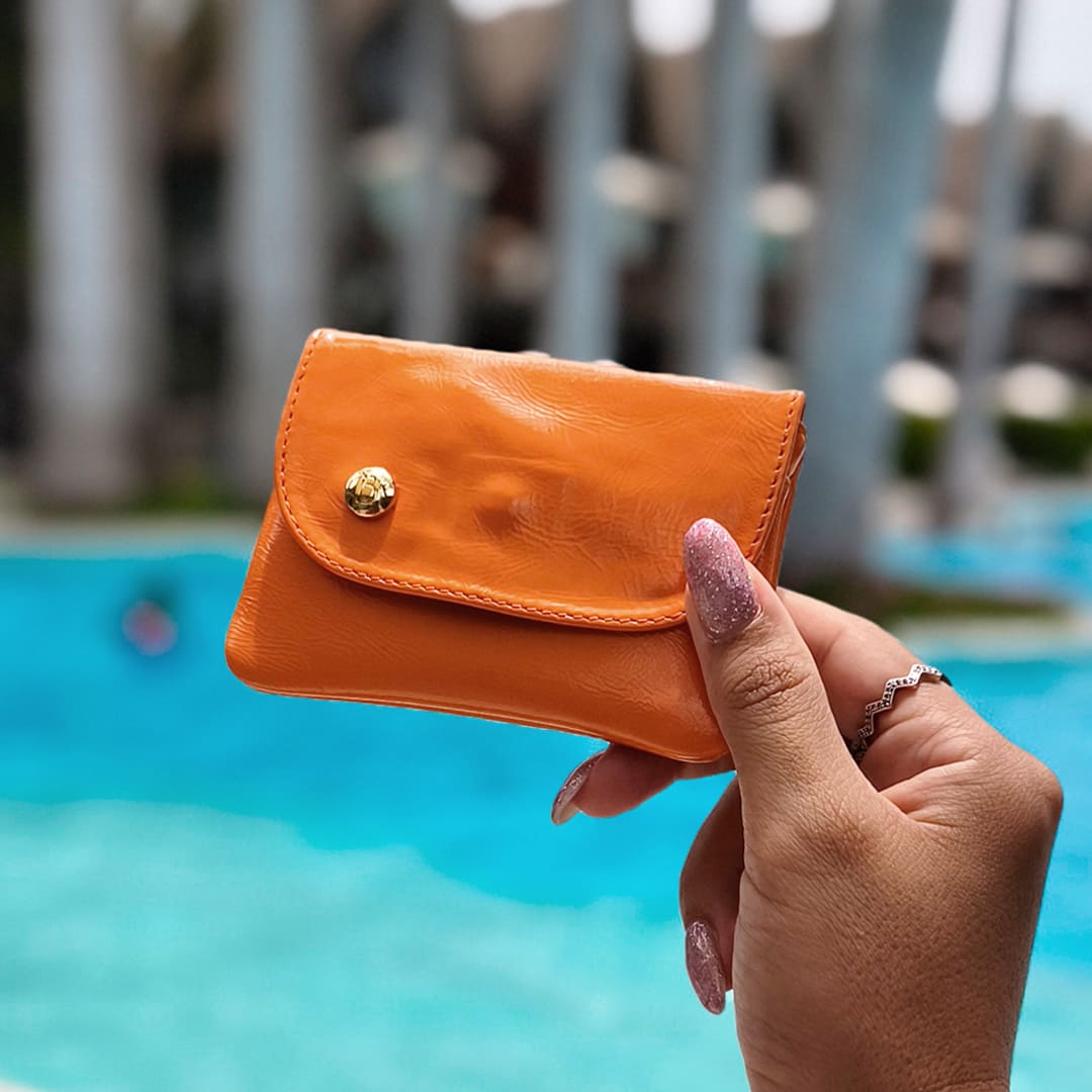 MONEDERO TARJETERO SERENA NARANJA