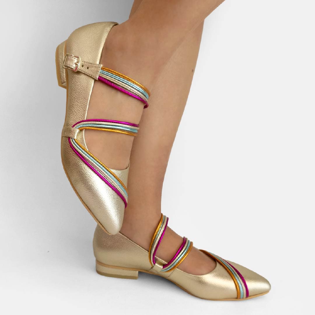 BALERINAS IRIS DORADO