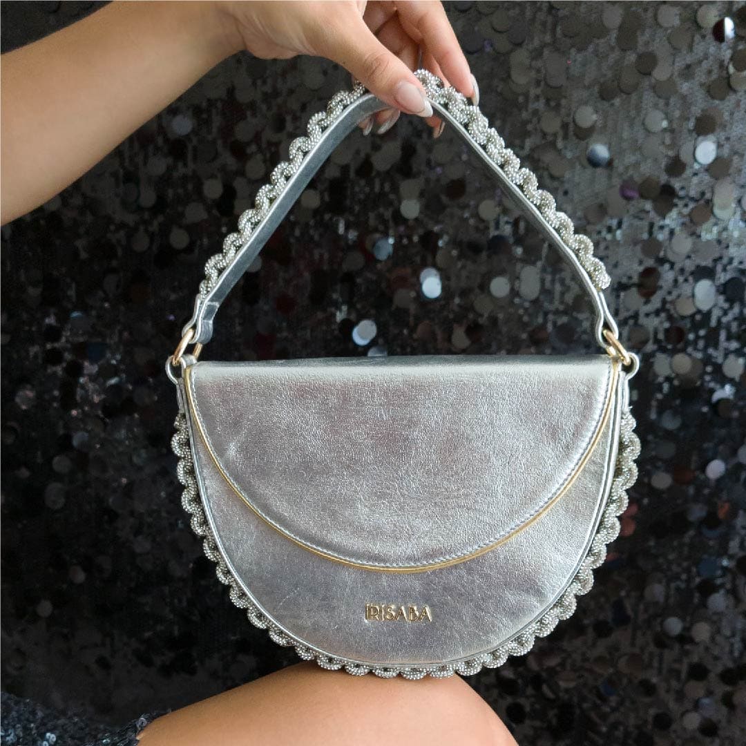 CARTERA BRIELLA PLATEADA