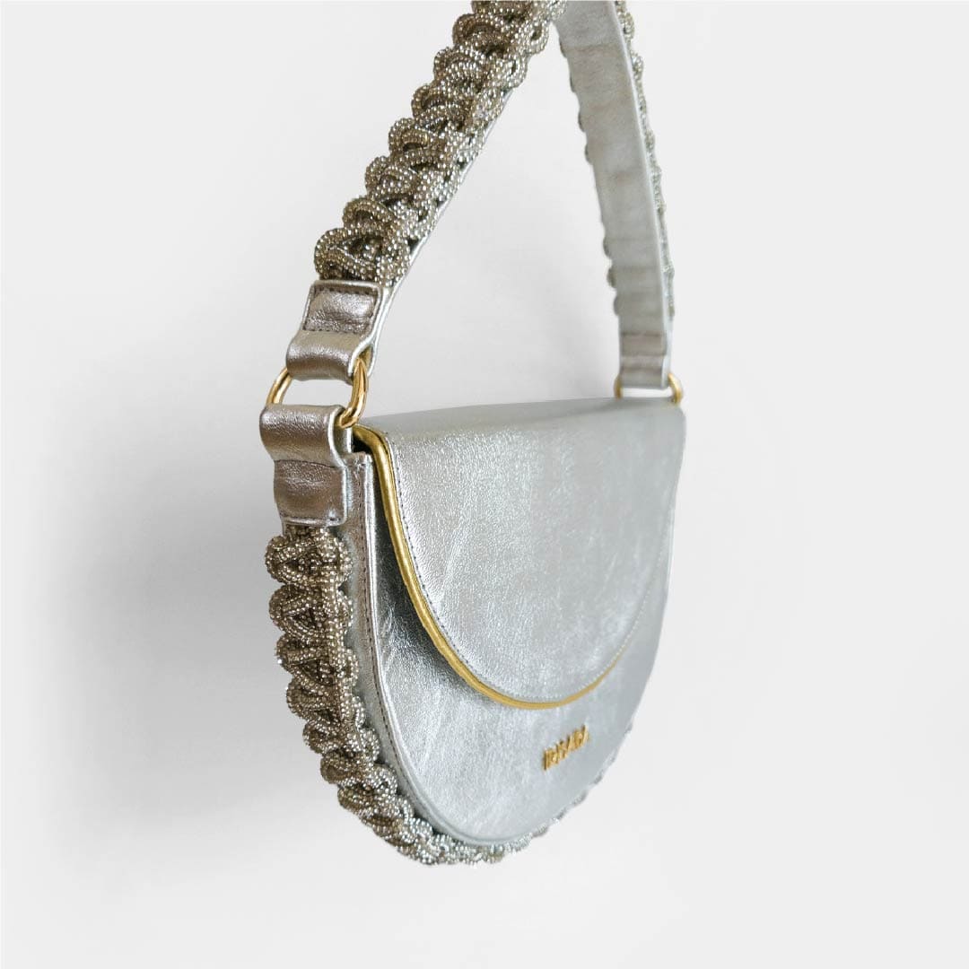 CARTERA BRIELLA PLATEADA