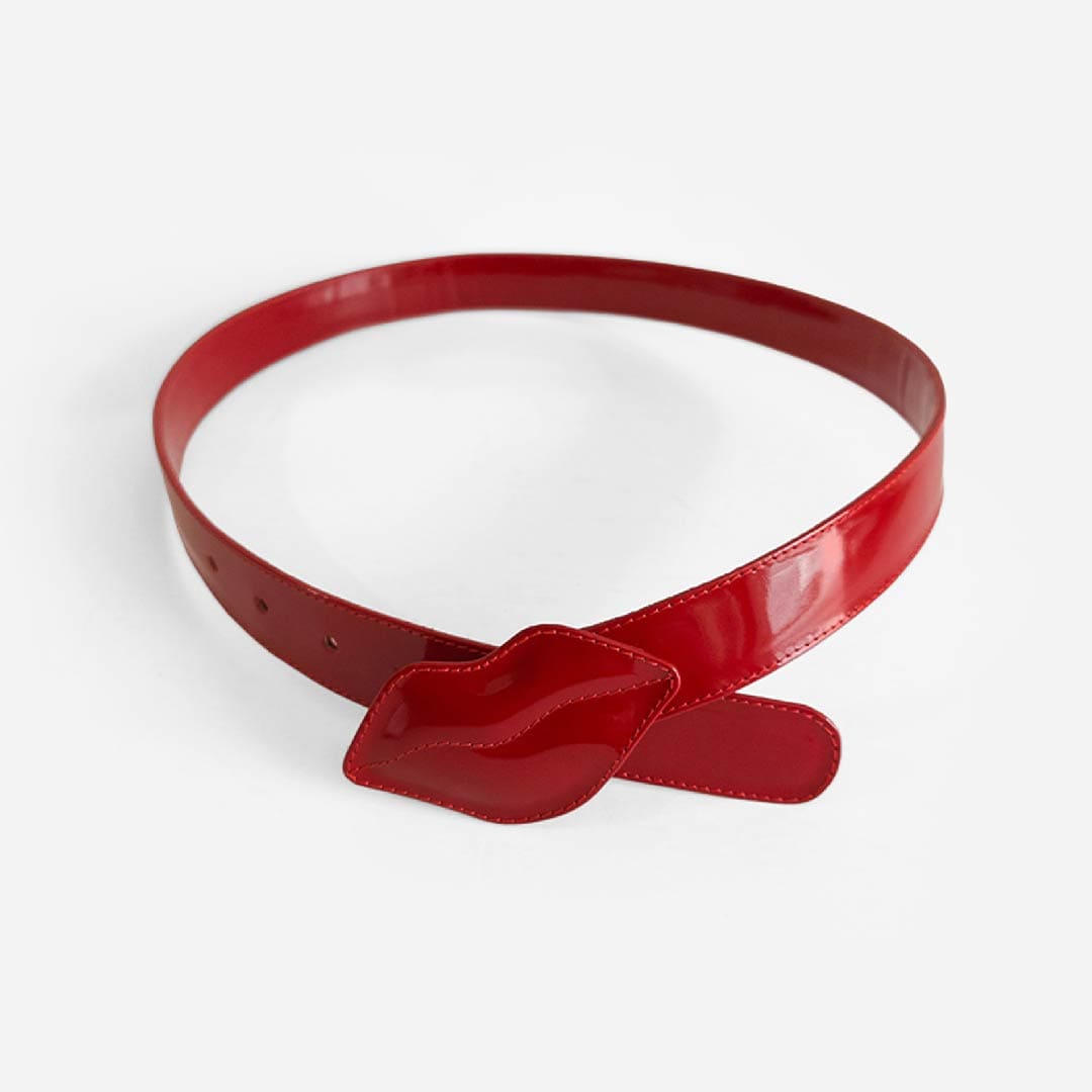 CINTURON BRUNA ROJO