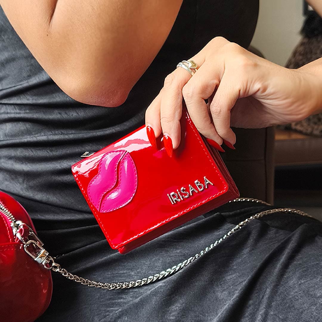 BILLETERA BRUNA ROJO