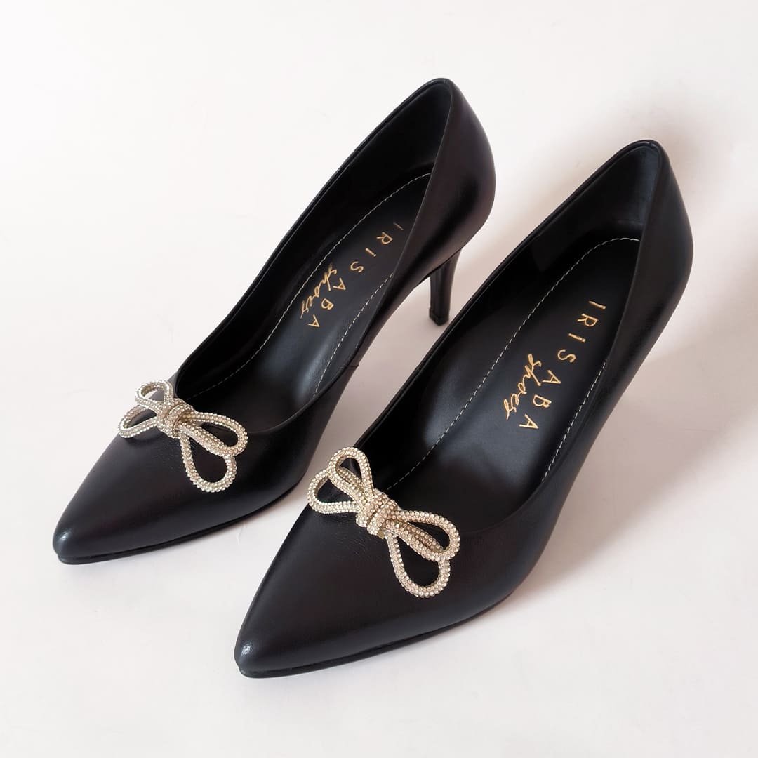 STILETTOS MORGANA NEGRO BRILLOSO