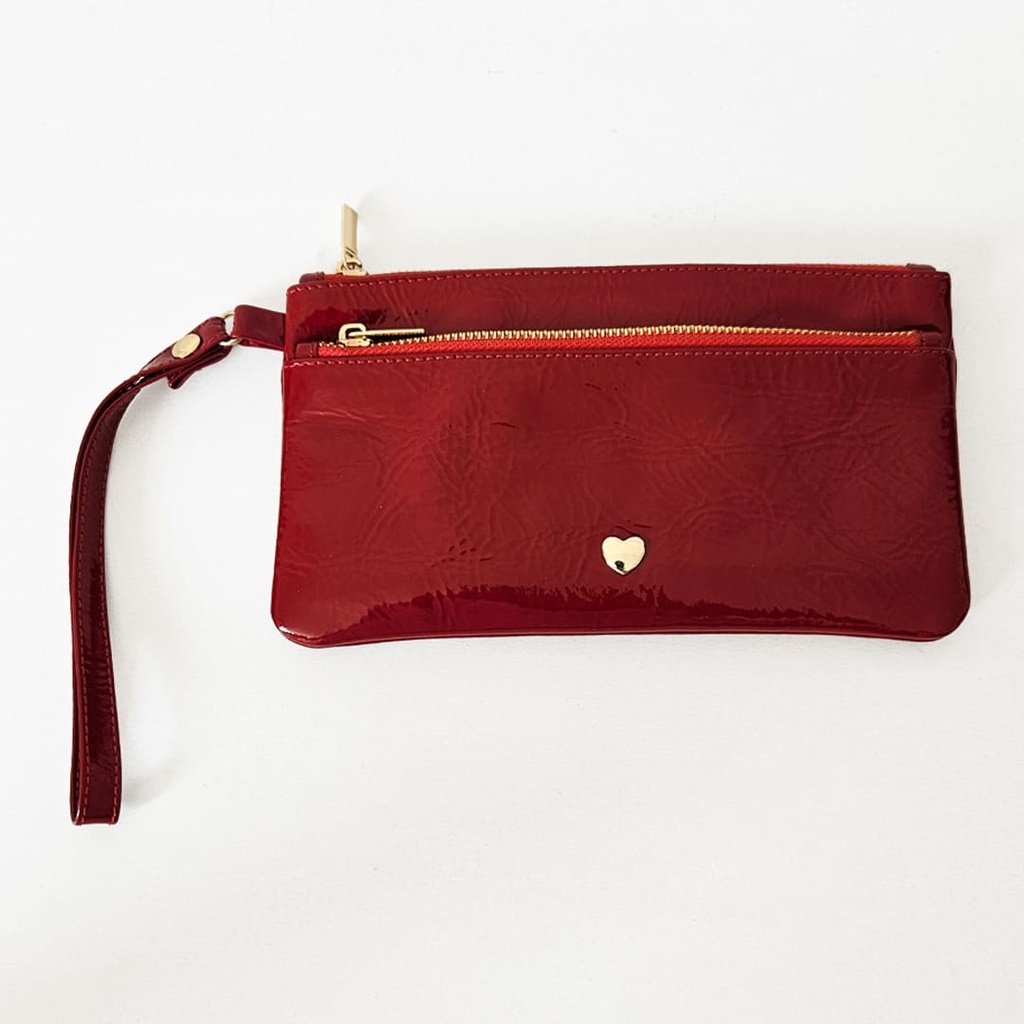 CARTERA DE MANO CASSANDRA ROJO