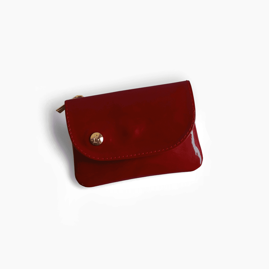 MONEDERO TARJETERO SERENA ROJO.