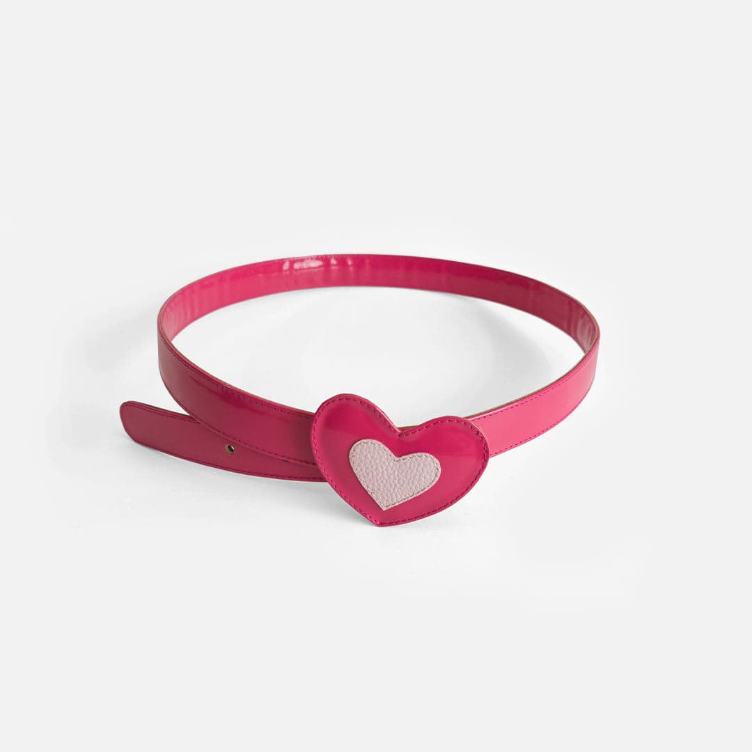 BROCHE CORAZON AMORETTE FUCSIA
